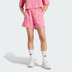 Rückansicht von adidas ALL SZN Washed Shorts Funktionsshorts Damen Pink Fusion