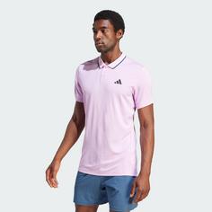 Rückansicht von adidas Tennis FreeLift Poloshirt T-Shirt Herren Bliss Lilac / Orchid Fusion