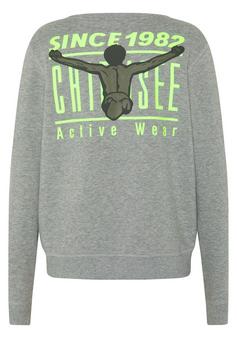 Rückansicht von Chiemsee Sweater Sweatshirt Kinder 17-4402M Neutral Gray Melange