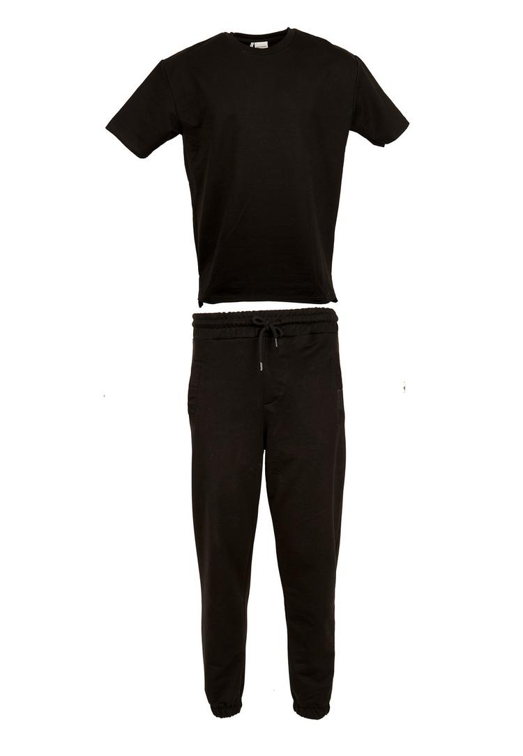 Tom Barron Tom Barron aus Oversize-Shirt und Jogginghose Trainingsanzug Herren - black - 0 | SportScheck