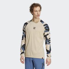 Rückansicht von adidas Five Ten TrailX Longsleeve Funktionsshirt Herren Savanna