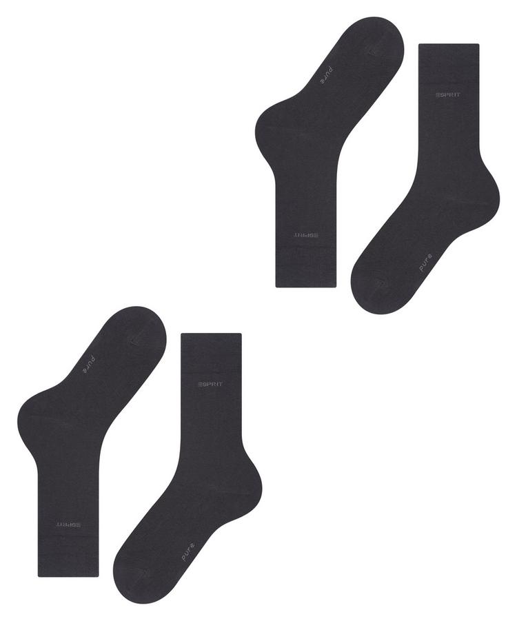 ESPRIT ESPRIT Basic Uni SO 2-Pack Socken Herren - black (3000) - 2 | SportScheck