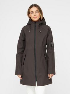 Rückansicht von Ilse Jacobsen RAIN37 Softshelljacke Damen chocolate brown