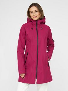 Rückansicht von Ilse Jacobsen RAIN37 Softshelljacke Damen sangria