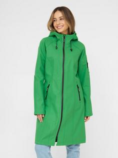 Rückansicht von Ilse Jacobsen RAIN37L Regenmantel Damen Evergreen