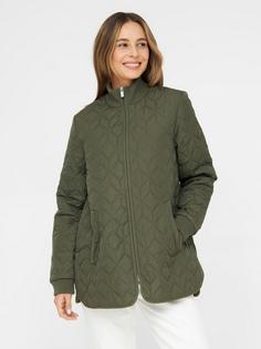 Rückansicht von Ilse Jacobsen IJ-ART40 Steppjacke Damen army