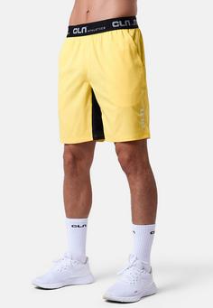 Rückansicht von CLN Athletics Dino Funktionsshorts Herren yellow