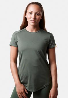 Rückansicht von CLN Athletics Lucy Funktionsshirt Damen moss green