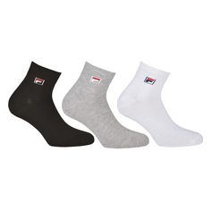 FILA Socken Freizeitsocken Schwarz/Weiß/Grau