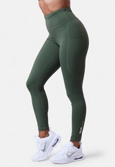 Rückansicht von CLN Athletics Charge Tights Damen moss green