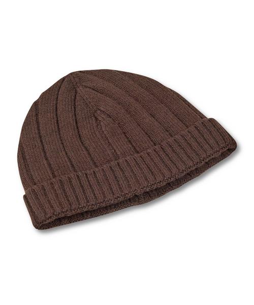 Rückansicht von Falke Mütze Beanie dark brown (5045)