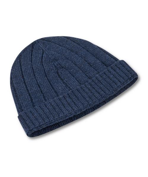 Rückansicht von Falke Mütze Beanie space blue (6116)