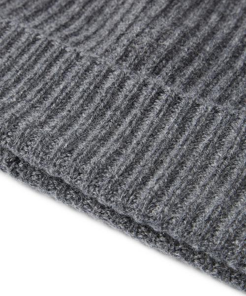 Rückansicht von Falke Mütze Beanie dark grey -heather (3278)