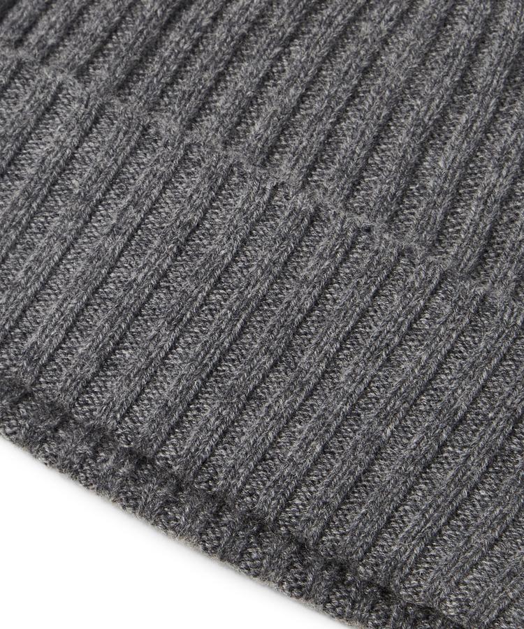 Falke Falke Pure Cashmere Ribbed Beanie Beanie - dark grey -heather (3278) - 0 | SportScheck