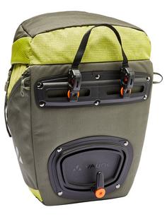 Rückansicht von VAUDE OnTour Front Fahrradtasche khaki