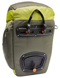 Rückansicht von VAUDE OnTour Back Fahrradtasche khaki