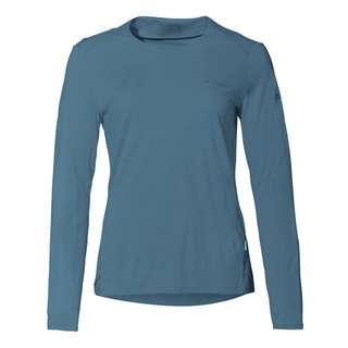 VAUDE Women's Yaras LS Wool Shirt T-Shirt Damen blue gray