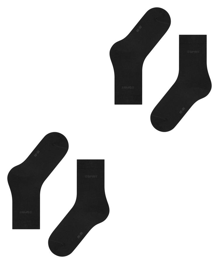 ESPRIT ESPRIT Uni  2-Pack Socken Damen - black (3000) - 2 | SportScheck