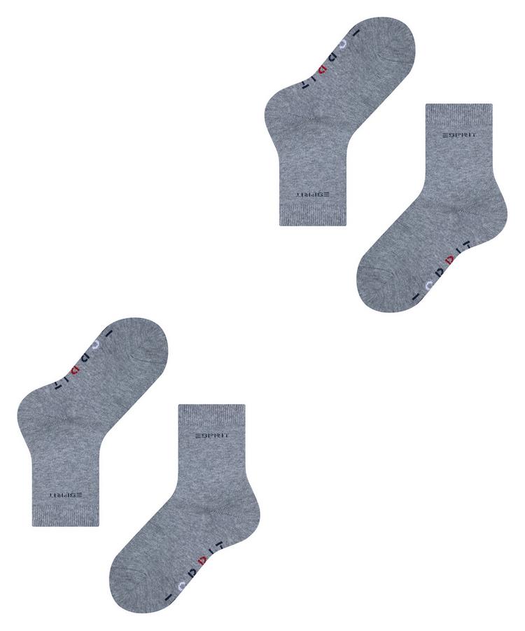 ESPRIT ESPRIT Foot Logo SO  2-Pack Socken Kinder - light greymel. (3390) - 2 | SportScheck