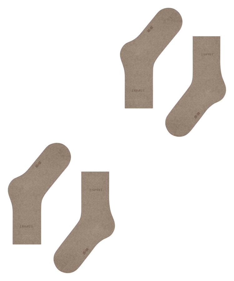 ESPRIT ESPRIT Uni  2-Pack Socken Damen - nutmeg mel (5410) - 2 | SportScheck