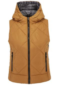 Krimson Klover Vesta Hooded Reversible Vest Steppweste Damen hazel-black
