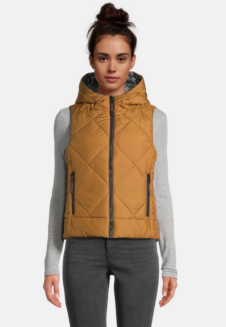 Krimson Klover Krimson Klover Vesta Hooded Reversible Vest Steppweste Damen - hazel-black - 0 | SportScheck