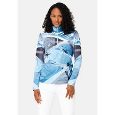 Rückansicht von Krimson Klover Apres Ski Team Layerlangarmshirt Damen blue