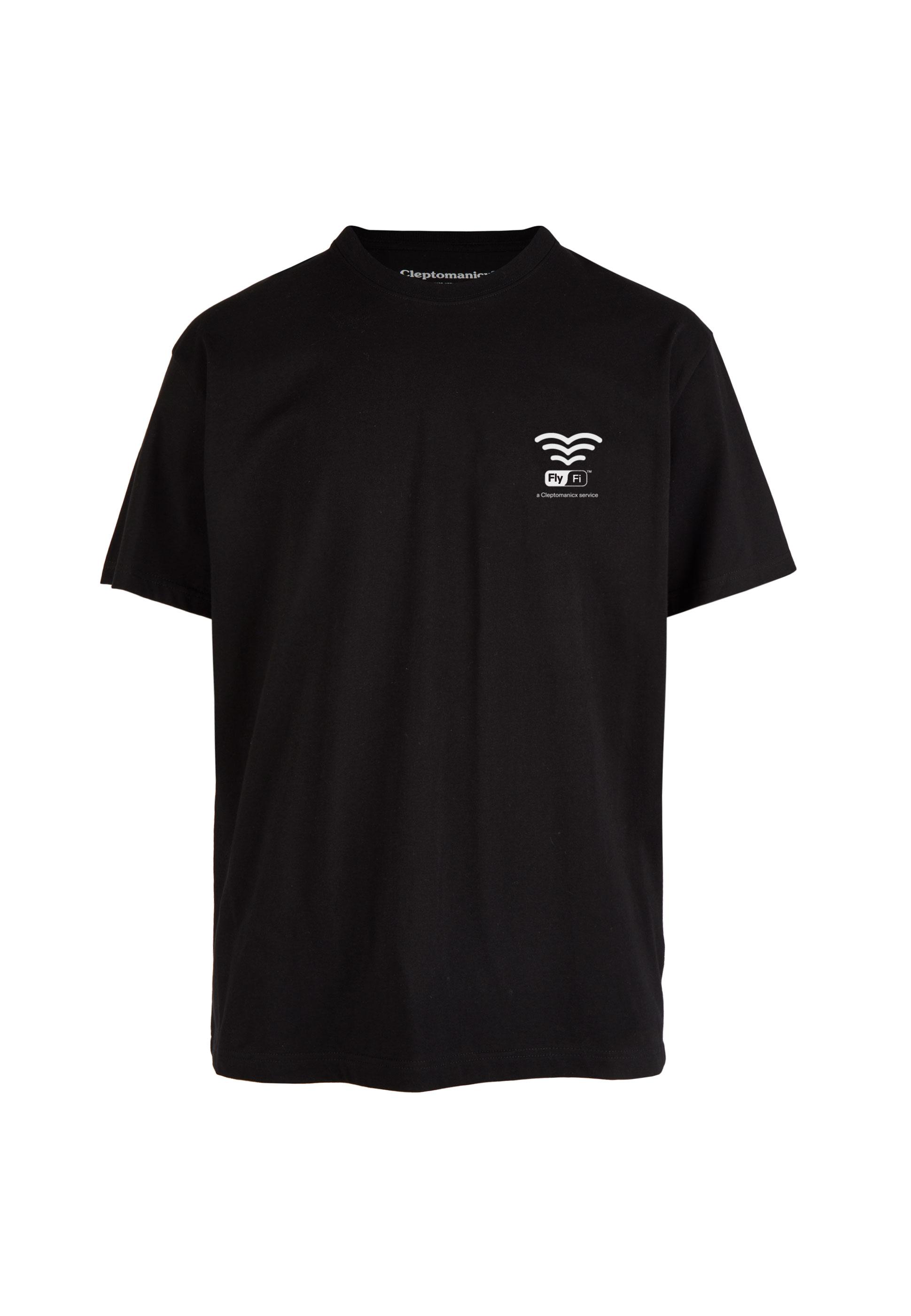Cleptomanicx Fly-Fi Printshirt Herren Black