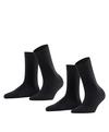 Falke Softmerino  2-Pack Socken Damen - black (3009)