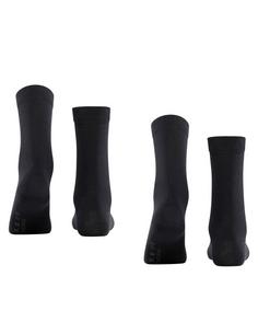 Rückansicht von Falke Softmerino  2-Pack Freizeitsocken Damen black (3009)