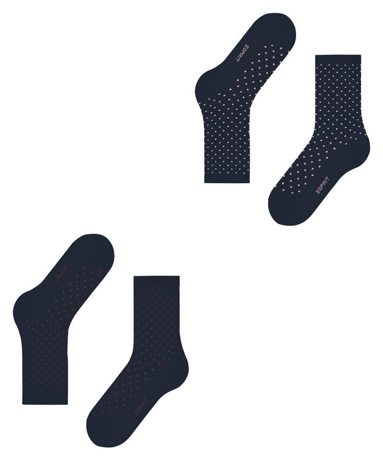 ESPRIT ESPRIT Fine Dot  2-Pack Socken Damen - marine (6120) - 2 | SportScheck