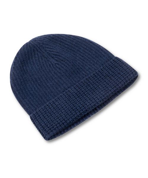 Rückansicht von Falke Mütze Beanie space blue (6116)