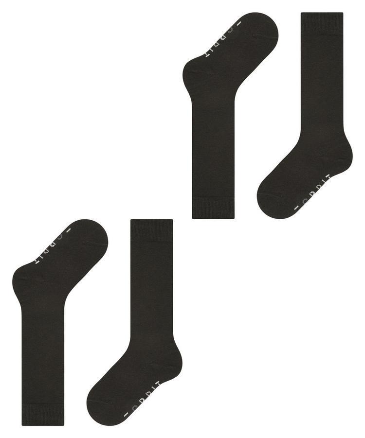 ESPRIT ESPRIT Foot Logo Knee-high  2-Pack Socken Kinder - black (3000) - 2 | SportScheck