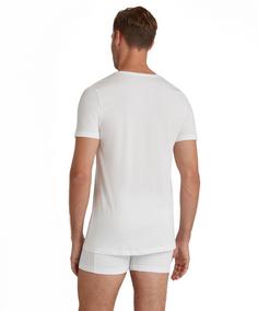 Rückansicht von Falke Daily Natural Unterhemd Herren white (2000)