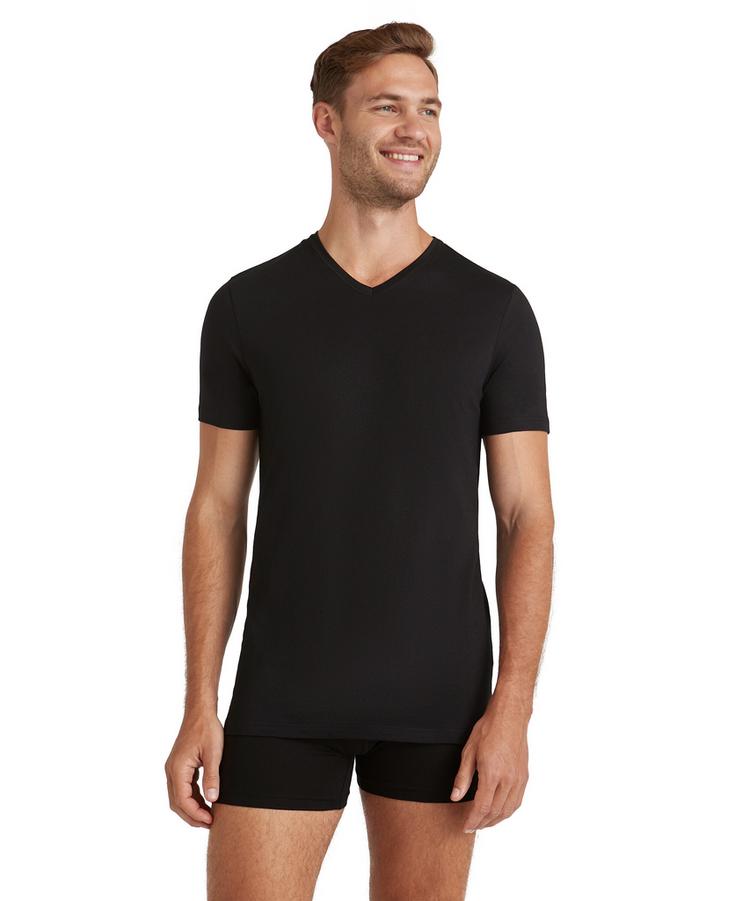 Falke Falke UW V-Neck Shirt Natural m Unterhemd Herren - black (3000) - 0 | SportScheck