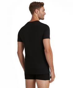 Rückansicht von Falke Daily Natural Unterhemd Herren black (3000)