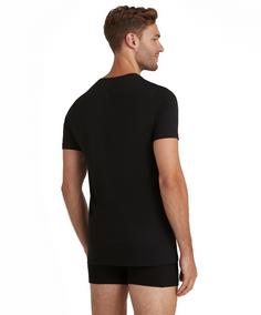 Rückansicht von Falke T-Shirt Unterhemd Herren black (3000)