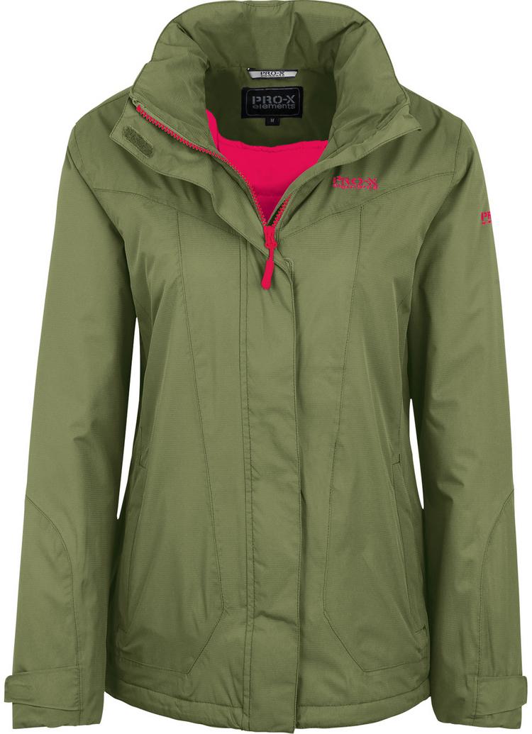 PRO-X elements PRO-X elements CINDY Funktionsjacke Damen - Schilfgr&uuml;n/Kirschrot - 0 | SportScheck