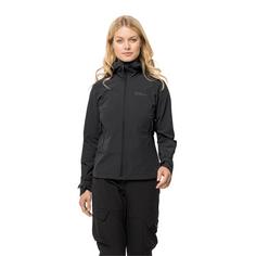 Rückansicht von Jack Wolfskin KAMMWEG JKT W Softshelljacke Damen black