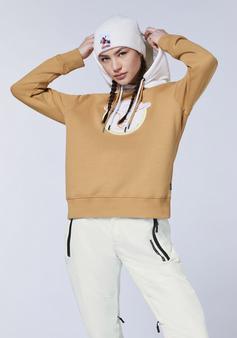 Rückansicht von Chiemsee Hoodie Sweatshirt Damen 11-0601 Bright White