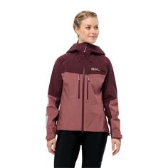 Rückansicht von Jack Wolfskin MOROBBIA 3L JKT W Funktionsjacke Damen apple butter