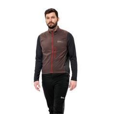 Rückansicht von Jack Wolfskin MOROBBIA ALPHA VEST M Outdoorweste Herren red earth