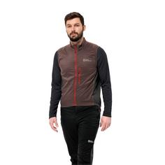 Rückansicht von Jack Wolfskin MOROBBIA ALPHA VEST M Outdoorweste Herren red earth