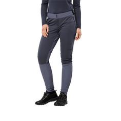 Rückansicht von Jack Wolfskin MOROBBIA PANTS W Funktionshose Damen graphite