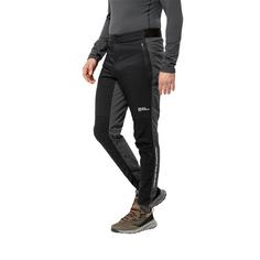 Rückansicht von Jack Wolfskin MOROBBIA ALPHA PANTS M Regenhose Herren black