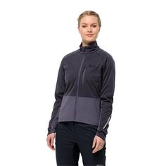 Rückansicht von Jack Wolfskin MOROBBIA JKT W Softshelljacke Damen graphite