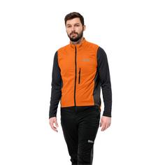 Rückansicht von Jack Wolfskin MOROBBIA ALPHA VEST M Outdoorweste Herren blood orange