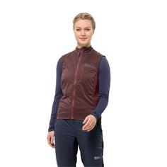 Rückansicht von Jack Wolfskin MOROBBIA ALPHA VEST W Outdoorweste Damen dark maroon