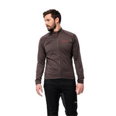 Rückansicht von Jack Wolfskin MOROBBIA FZ M Fleecejacke Herren red earth