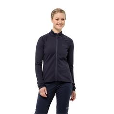 Rückansicht von Jack Wolfskin MOROBBIA FZ W Fleecejacke Damen graphite